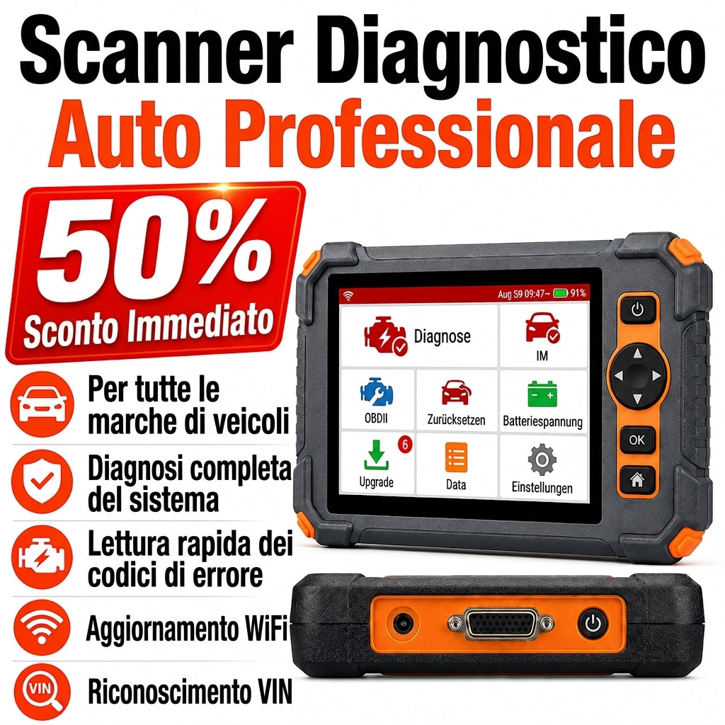Profi Dispositivo diagnostico auto Auto OBD2 Scanner All System Auslesegerät
